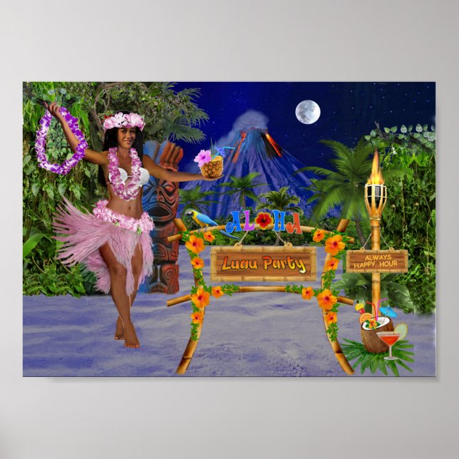 LUAU-PARTY POSTER (Vorne)