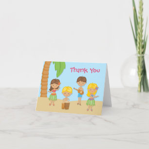 Luau Party Thank You Card Dankeskarte