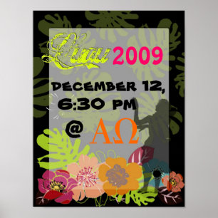 Luau Plakat-Dekoration oder Party Poster