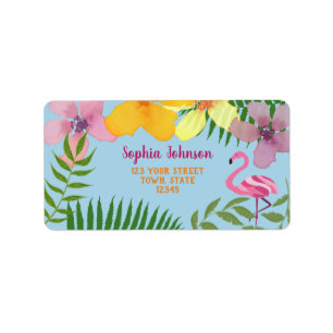 Luau-Rücksendeadressetikett Adressaufkleber