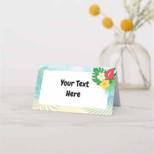 Luau Tented Food Cards Platzkarte