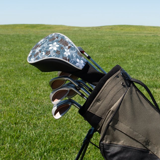 LUAU TIKI PATTERN (BLAU) GOLF HEADCOVER (In SItu)