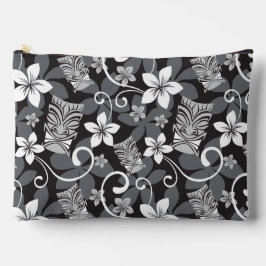 LUAU TIKI PATTERN (CHARCOAL) ZUBEHÖRTASCHE