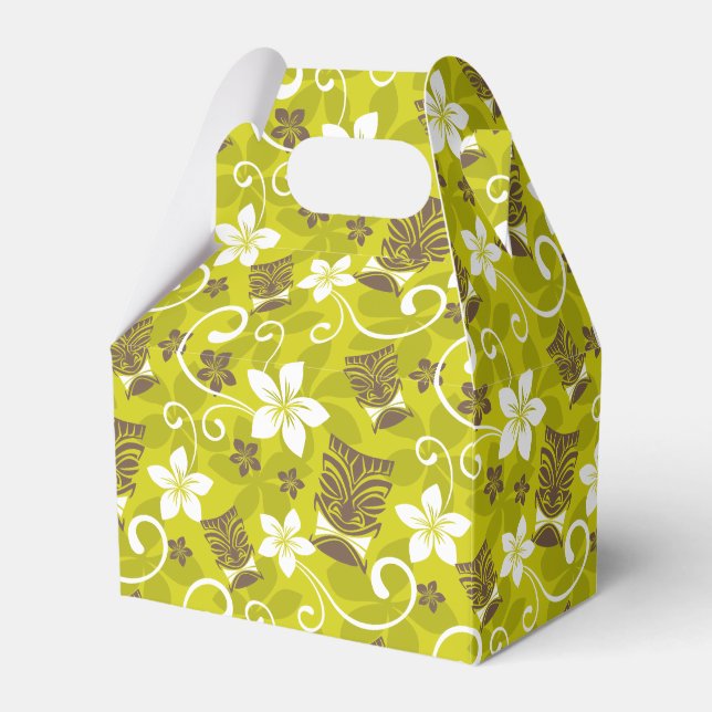 LUAU TIKI PATTERN GESCHENKSCHACHTEL (Vorderseite)