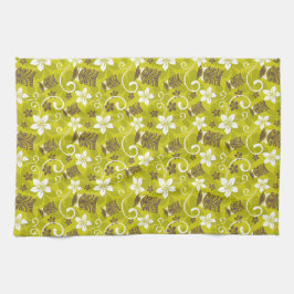 LUAU TIKI PATTERN GESCHIRRTUCH