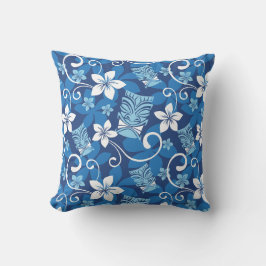 LUAU TIKI PATTERN (HELLBLAU) DURCHSCHNITTPILLOW KISSEN