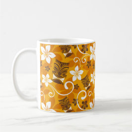 LUAU TIKI PATTERN (ORANGE) KAFFEETASSE