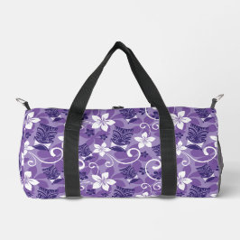 LUAU TIKI PATTTERN (LILA) DUFFLE BAG