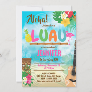 Luau Tropical Birthday Party