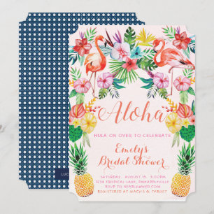 Luau Tropical Bridal Dusche Einladung