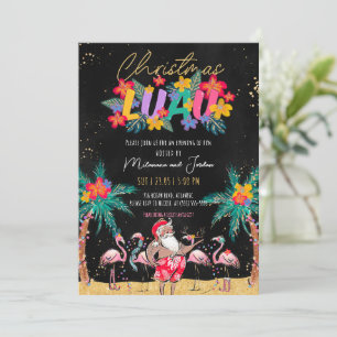 Luau Tropical Christmas Party Einladung Card