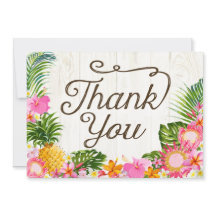 Luau Tropical Floral Beach Rustikal Vielen Dank
