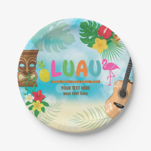 Luau Tropical Theme Pappteller