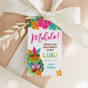Luau Tropical Tiki Favor Gift Tag Geschenkanhänger