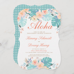 Luau Verlobung Einladung