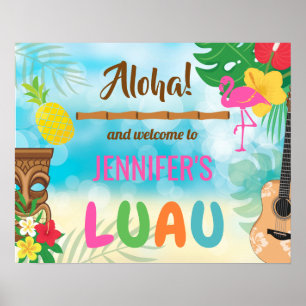 Luau Welcome Print, Value Poster Paper (Matte)