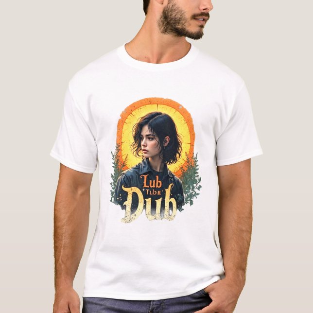 Lub Dub Herzkrankenschwester Boho-Geschenkkunst T-Shirt (Vorderseite)