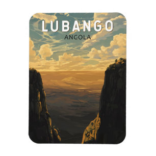 Lubango Angola Reise Kunst Vintage Magnet