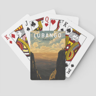 Lubango Angola Reise Kunst Vintage Spielkarten