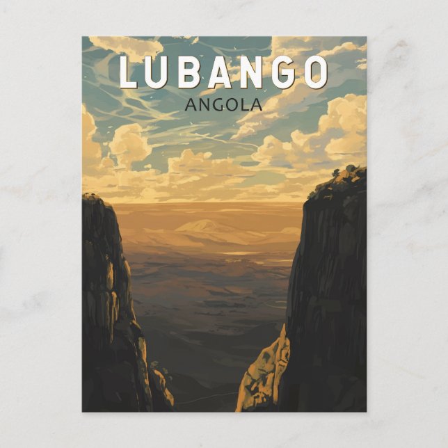 Lubango Angola Reisen Art Vintag Postkarte (Vorderseite)