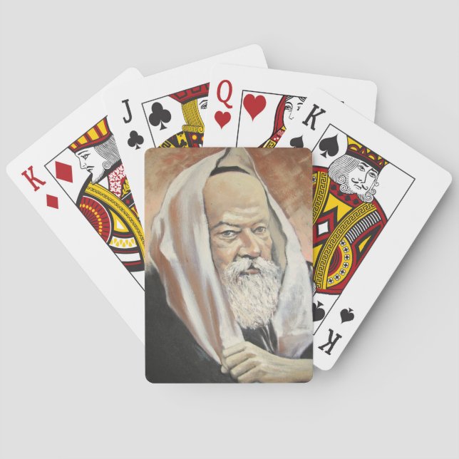 LUBAVITCHER REBBE SPIELKARTEN (Rückseite)