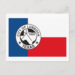 Lubbock Flag Postkarte