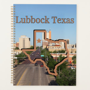 Lubbock Texas Karte Symbol Kalenderplaner Planer