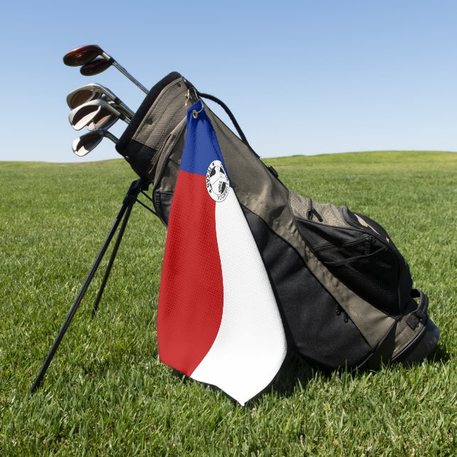 Lubbock (Texas) - Stadtflagge Golfhandtuch (Gras)