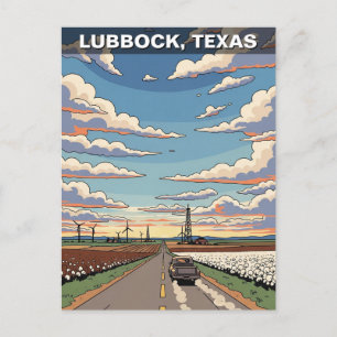 Lubbock Texas Travel Postkarte