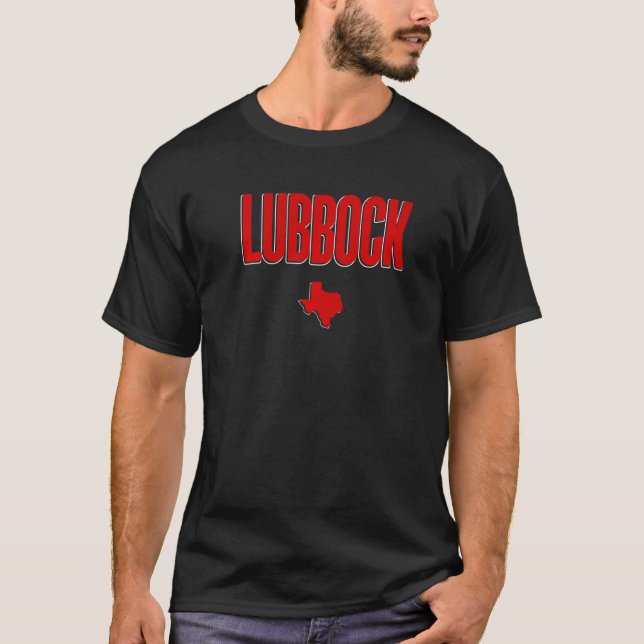 Lubbock Texas Zuhause Staat T-Shirt (Vorderseite)