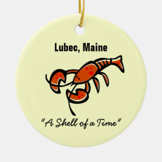 Lubec, Maine Humster Keramik Ornament