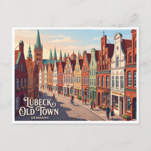 Lübeck Altstadt Deutschland Postkarte