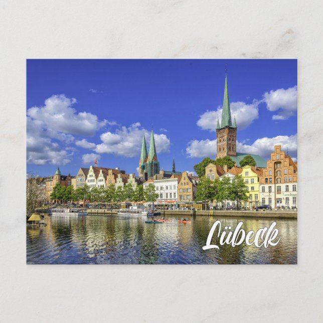Lübeck, Deutschland Postkarte (Vorderseite)