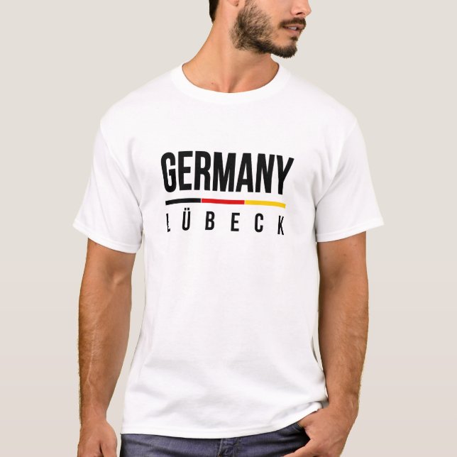 Lübeck Deutschland T-Shirt (Vorderseite)