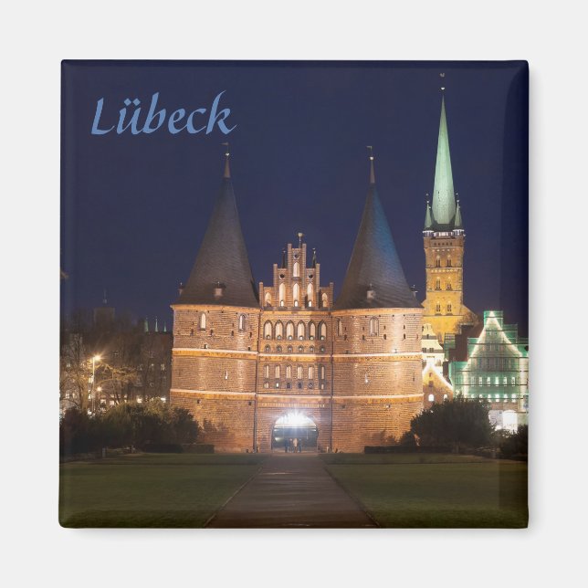 Lübeck Foto Magnet (Vorne)