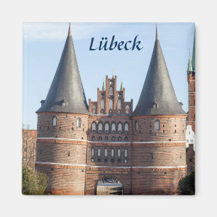 Lübeck Holstentor Gate Foto Magnet