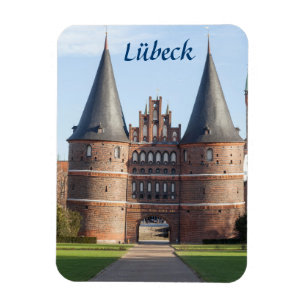 Lübeck Holstentor Tor-Foto Magnet