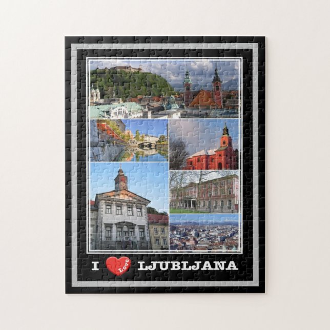 Lubiana - Slowenien - I Liebe - Puzzle (Vertikal)
