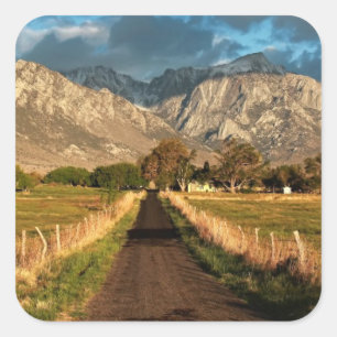 Lubken Canyon Road Quadratischer Aufkleber