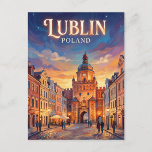 Lublin Altstadt Polen Postkarte