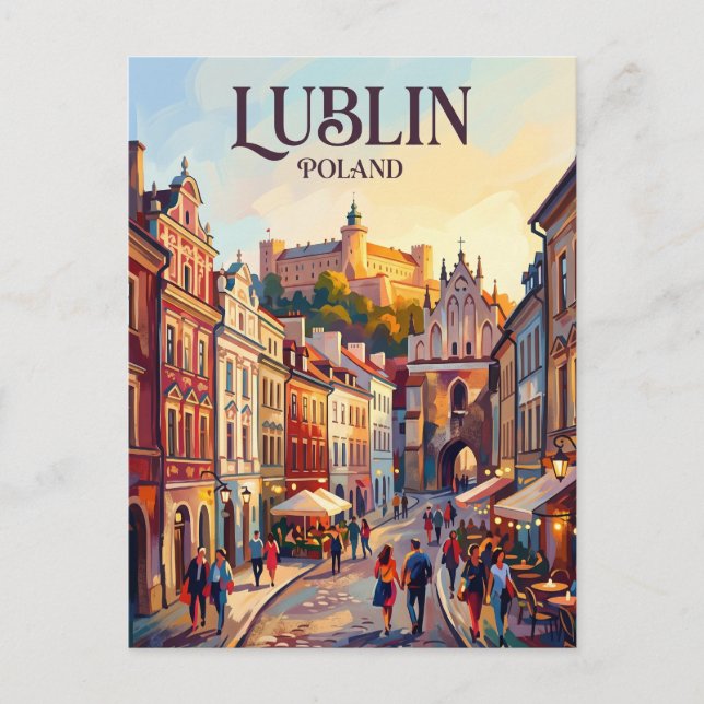 Lublin Polen Postkarte (Vorderseite)