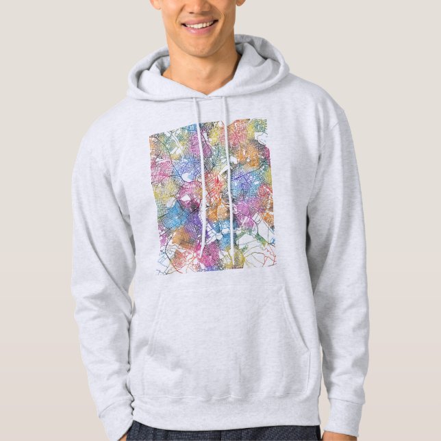 Lubumbashi DR Congo City Map Hoodie (Vorderseite)