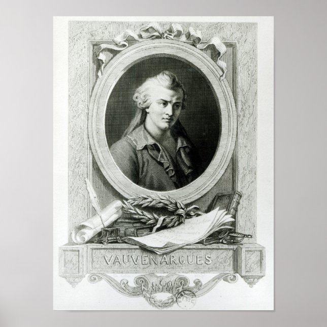 Luc de Clapiers Marquis von Vauvenargues Poster (Vorne)