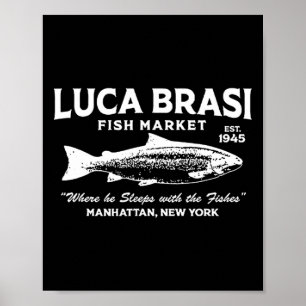 Luca Brasi Fischmarkt Der Pate Est 1945 Fisch Poster