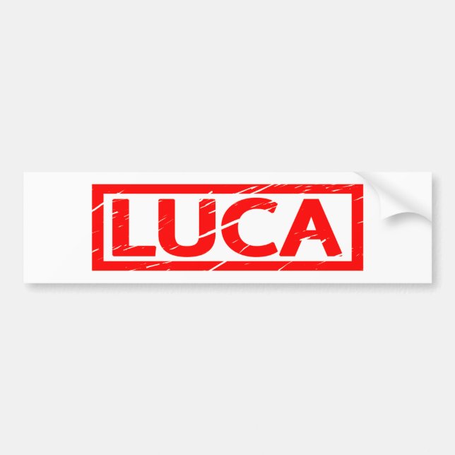 Luca-Briefmarke Autoaufkleber (Vorne)