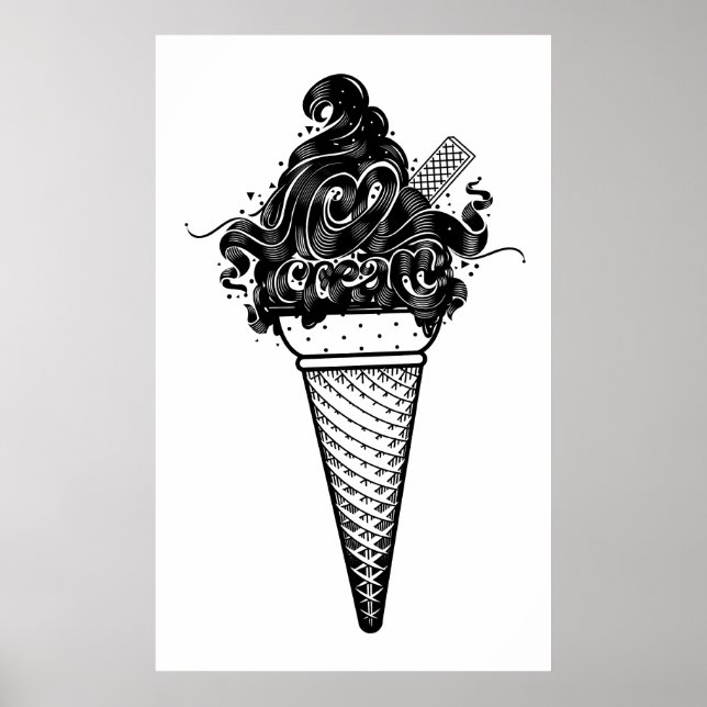 Luca Ionescu ‚Ice Cream‘ Poster (Vorne)