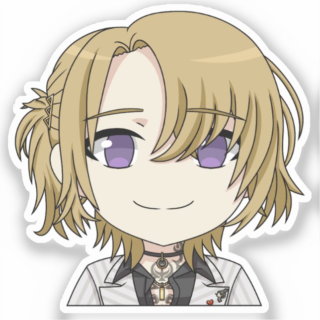 Luca Kaneshiro Chibi Smiling Sticker (Vorderseite)