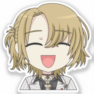 Luca Kaneshiro lächelnder Chibi-Aufkleber Aufkleber