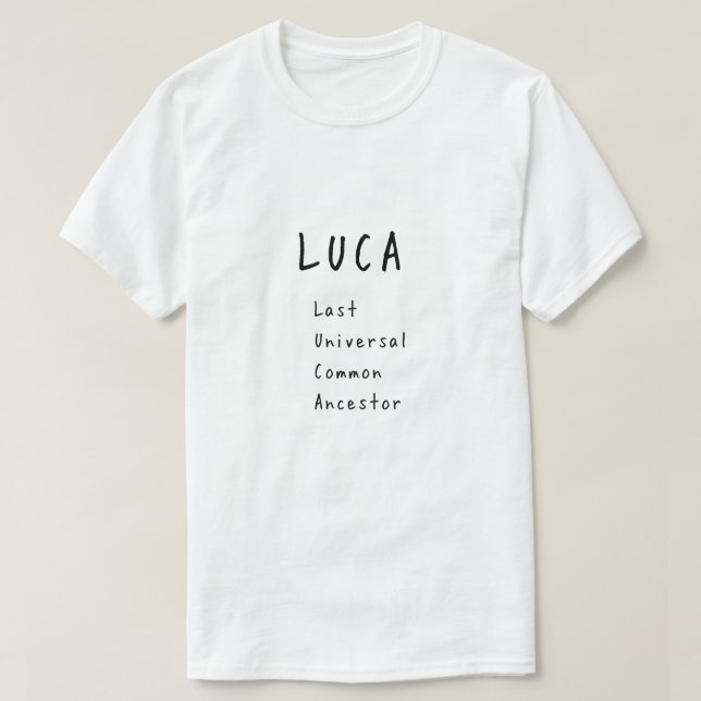 LUCA Last Universal Common Ancestor Science Graphi T-Shirt (Design vorne)
