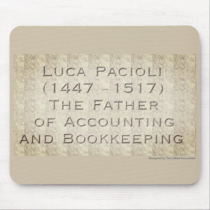 "Luca Pacioli - Der Vater der Rechnungsführung" Mousepad